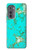 S2377 Turquoise Gemstone Texture Graphic Printed Hülle Schutzhülle Taschen für Motorola Edge (2022)