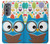 S2521 Cute Nerd Owl Cartoon Hülle Schutzhülle Taschen für Motorola Edge (2022)