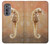 S2674 Seahorse Skeleton Fossil Hülle Schutzhülle Taschen für Motorola Edge (2022)