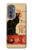 S2739 Chat Noir Black Cat Vintage Hülle Schutzhülle Taschen für Motorola Edge (2022)