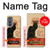 S2739 Chat Noir Black Cat Vintage Hülle Schutzhülle Taschen für Motorola Edge (2022)