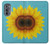 S3039 Vintage Sunflower Blue Hülle Schutzhülle Taschen für Motorola Edge (2022)