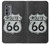 S3207 Route 66 Sign Hülle Schutzhülle Taschen für Motorola Edge (2022)
