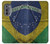 S3297 Brazil Flag Vintage Football Graphic Hülle Schutzhülle Taschen für Motorola Edge (2022)