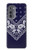 S3357 Navy Blue Bandana Pattern Hülle Schutzhülle Taschen für Motorola Edge (2022)
