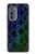 S3366 Rainbow Python Skin Graphic Print Hülle Schutzhülle Taschen für Motorola Edge (2022)