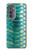 S3414 Green Snake Scale Graphic Print Hülle Schutzhülle Taschen für Motorola Edge (2022)