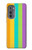 S3678 Colorful Rainbow Vertical Hülle Schutzhülle Taschen für Motorola Edge (2022)