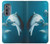 S3878 Dolphin Hülle Schutzhülle Taschen für Motorola Edge (2022)