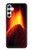 S0745 Volcano Lava Hülle Schutzhülle Taschen für Samsung Galaxy A34 5G