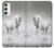 S0932 White Horse Hülle Schutzhülle Taschen für Samsung Galaxy A34 5G