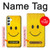 S1146 Yellow Sun Smile Hülle Schutzhülle Taschen für Samsung Galaxy A34 5G