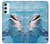 S1291 Dolphin Hülle Schutzhülle Taschen für Samsung Galaxy A34 5G