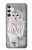 S1566 Snowy Owl White Owl Hülle Schutzhülle Taschen für Samsung Galaxy A34 5G