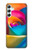 S1671 Rainbow Colorful Rose Hülle Schutzhülle Taschen für Samsung Galaxy A34 5G