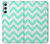 S1723 Mint Chevron Zigzag Hülle Schutzhülle Taschen für Samsung Galaxy A34 5G