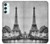 S2350 Old Paris Eiffel Tower Hülle Schutzhülle Taschen für Samsung Galaxy A34 5G