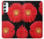 S2478 Red Daisy flower Hülle Schutzhülle Taschen für Samsung Galaxy A34 5G