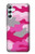 S2525 Pink Camo Camouflage Hülle Schutzhülle Taschen für Samsung Galaxy A34 5G