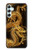 S2804 Chinese Gold Dragon Printed Hülle Schutzhülle Taschen für Samsung Galaxy A34 5G