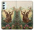 S2841 Vintage Reindeer Christmas Hülle Schutzhülle Taschen für Samsung Galaxy A34 5G