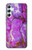 S2907 Purple Turquoise Stone Hülle Schutzhülle Taschen für Samsung Galaxy A34 5G