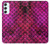 S3051 Pink Mermaid Fish Scale Hülle Schutzhülle Taschen für Samsung Galaxy A34 5G