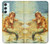 S3184 Little Mermaid Painting Hülle Schutzhülle Taschen für Samsung Galaxy A34 5G