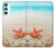 S3212 Sea Shells Starfish Beach Hülle Schutzhülle Taschen für Samsung Galaxy A34 5G
