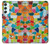 S3391 Abstract Art Mosaic Tiles Graphic Hülle Schutzhülle Taschen für Samsung Galaxy A34 5G
