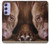 S0519 PitBull Face Hülle Schutzhülle Taschen für Samsung Galaxy A54 5G