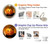 S1083 Pumpkin Spider Candles Halloween Hülle Schutzhülle Taschen für Samsung Galaxy A54 5G