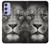 S1352 Lion Face Hülle Schutzhülle Taschen für Samsung Galaxy A54 5G