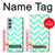 S1723 Mint Chevron Zigzag Hülle Schutzhülle Taschen für Samsung Galaxy A54 5G