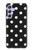S2299 Black Polka Dots Hülle Schutzhülle Taschen für Samsung Galaxy A54 5G