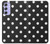 S2299 Black Polka Dots Hülle Schutzhülle Taschen für Samsung Galaxy A54 5G