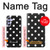 S2299 Black Polka Dots Hülle Schutzhülle Taschen für Samsung Galaxy A54 5G