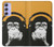 S2324 Funny Monkey with Headphone Pop Music Hülle Schutzhülle Taschen für Samsung Galaxy A54 5G