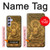 S2452 Buddha Bas Relief Art Graphic Printed Hülle Schutzhülle Taschen für Samsung Galaxy A54 5G