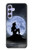 S2668 Mermaid Silhouette Moon Night Hülle Schutzhülle Taschen für Samsung Galaxy A54 5G