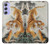S2751 Chinese Tiger Brush Painting Hülle Schutzhülle Taschen für Samsung Galaxy A54 5G