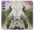 S2773 Peacock Chinese Brush Painting Hülle Schutzhülle Taschen für Samsung Galaxy A54 5G