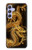 S2804 Chinese Gold Dragon Printed Hülle Schutzhülle Taschen für Samsung Galaxy A54 5G