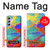 S2942 Brush Stroke Painting Hülle Schutzhülle Taschen für Samsung Galaxy A54 5G
