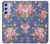 S3265 Vintage Flower Pattern Hülle Schutzhülle Taschen für Samsung Galaxy A54 5G