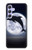 S3510 Dolphin Moon Night Hülle Schutzhülle Taschen für Samsung Galaxy A54 5G