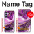 S3896 Purple Marble Gold Streaks Hülle Schutzhülle Taschen für Samsung Galaxy A54 5G