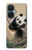 S2210 Panda Fluffy Art Painting Hülle Schutzhülle Taschen für OnePlus Nord CE 3 Lite, Nord N30 5G