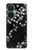 S2544 Japanese Kimono Style Black Flower Pattern Hülle Schutzhülle Taschen für OnePlus Nord CE 3 Lite, Nord N30 5G