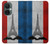 S2859 Vintage France Flag Eiffel Tower Hülle Schutzhülle Taschen für OnePlus Nord CE 3 Lite, Nord N30 5G